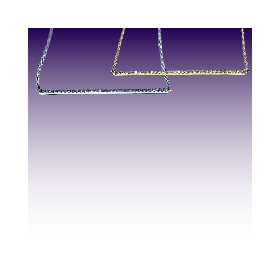 Ria Diamond Bar Necklace