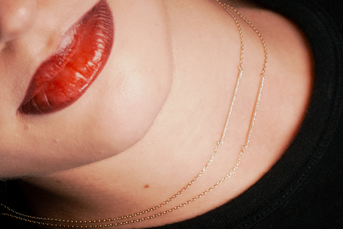 Ria Diamond Bar Necklace