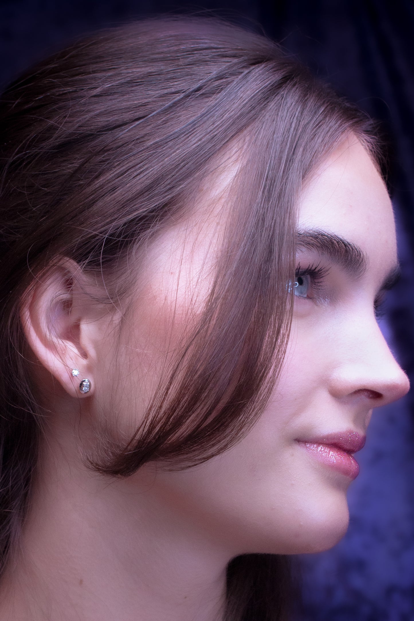 Betty Bezel Diamond Studs