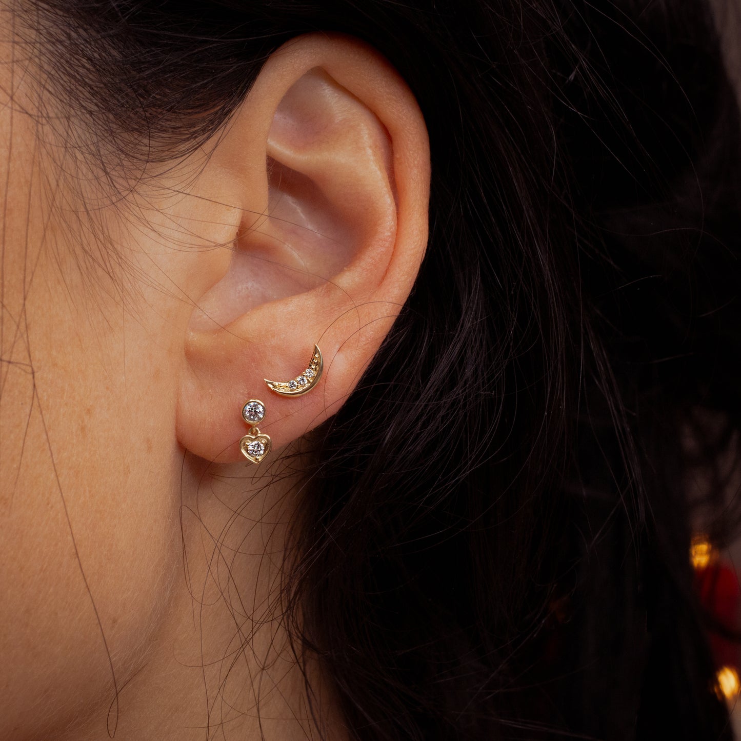 Rosa Diamond Stud Piercing