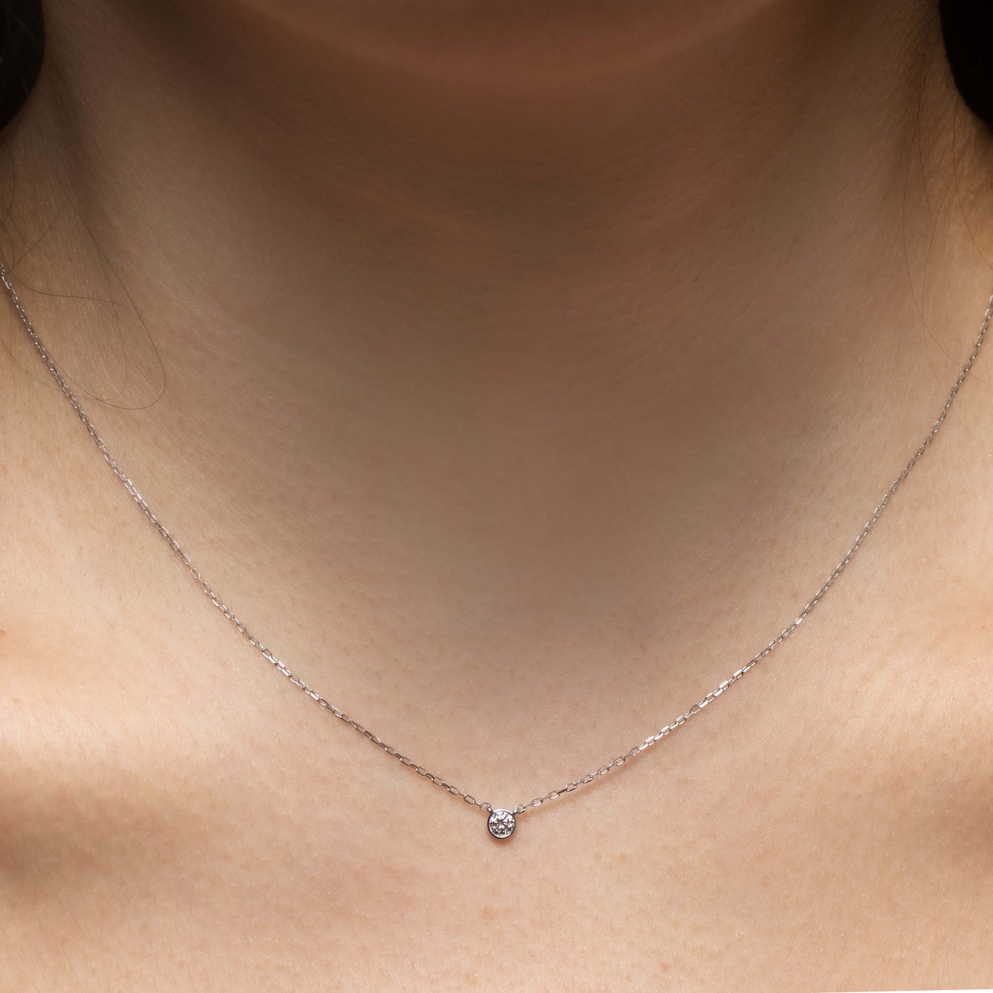 Josie Diamond Bezel Necklace
