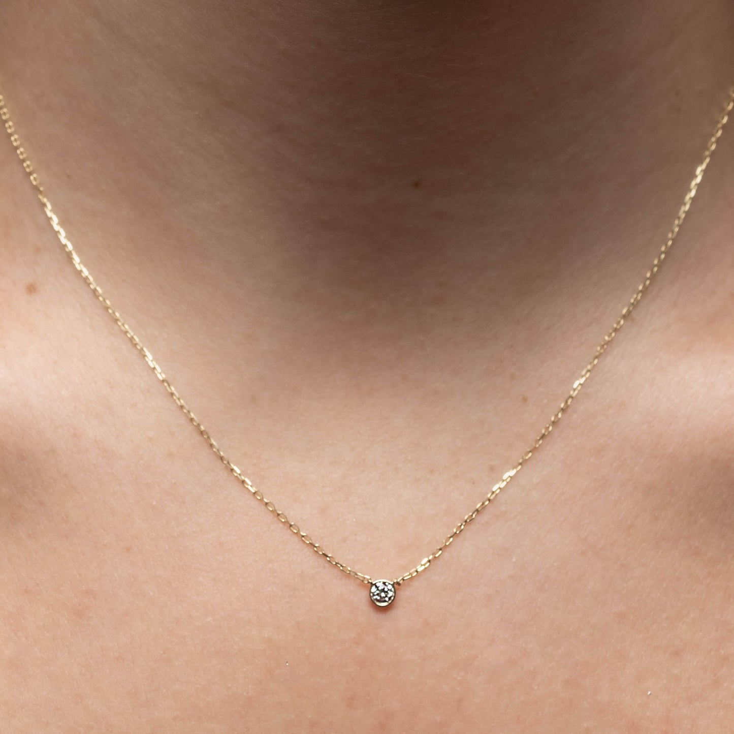 Josie Diamond Bezel Necklace
