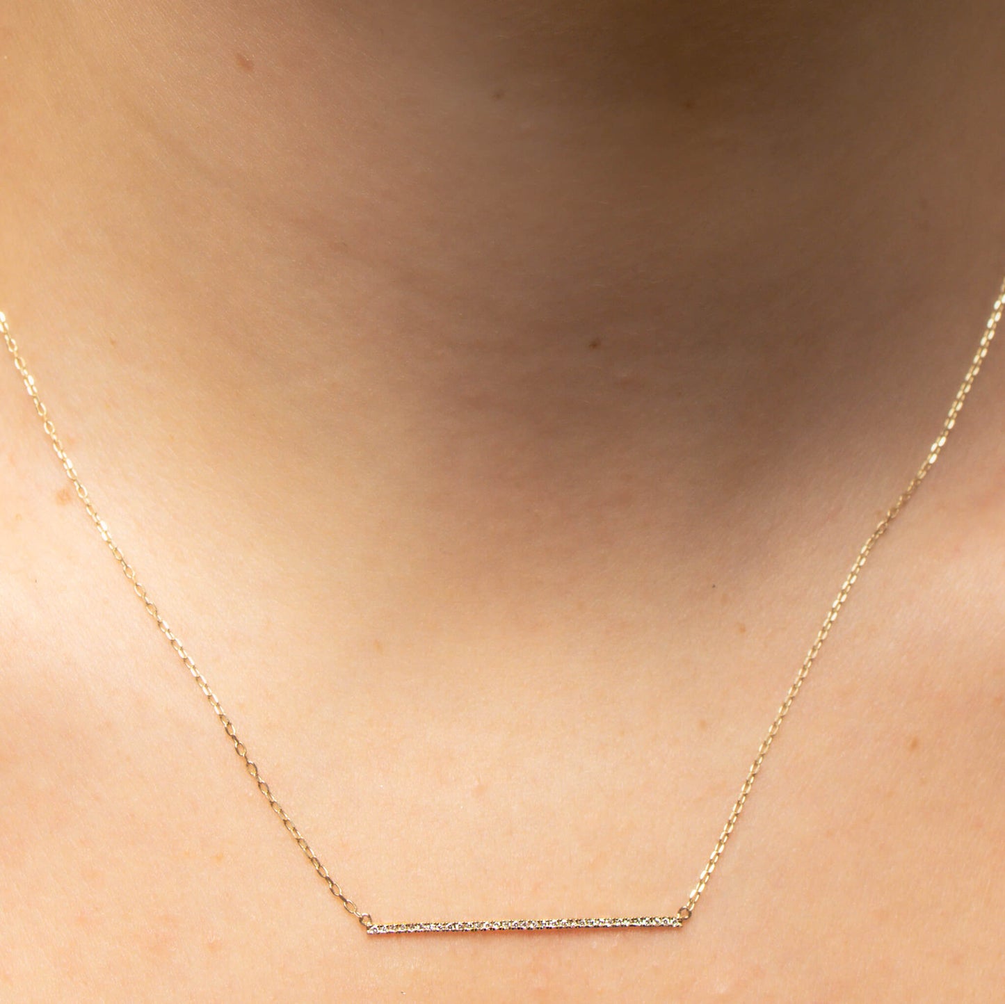 Ria Diamond Bar Necklace