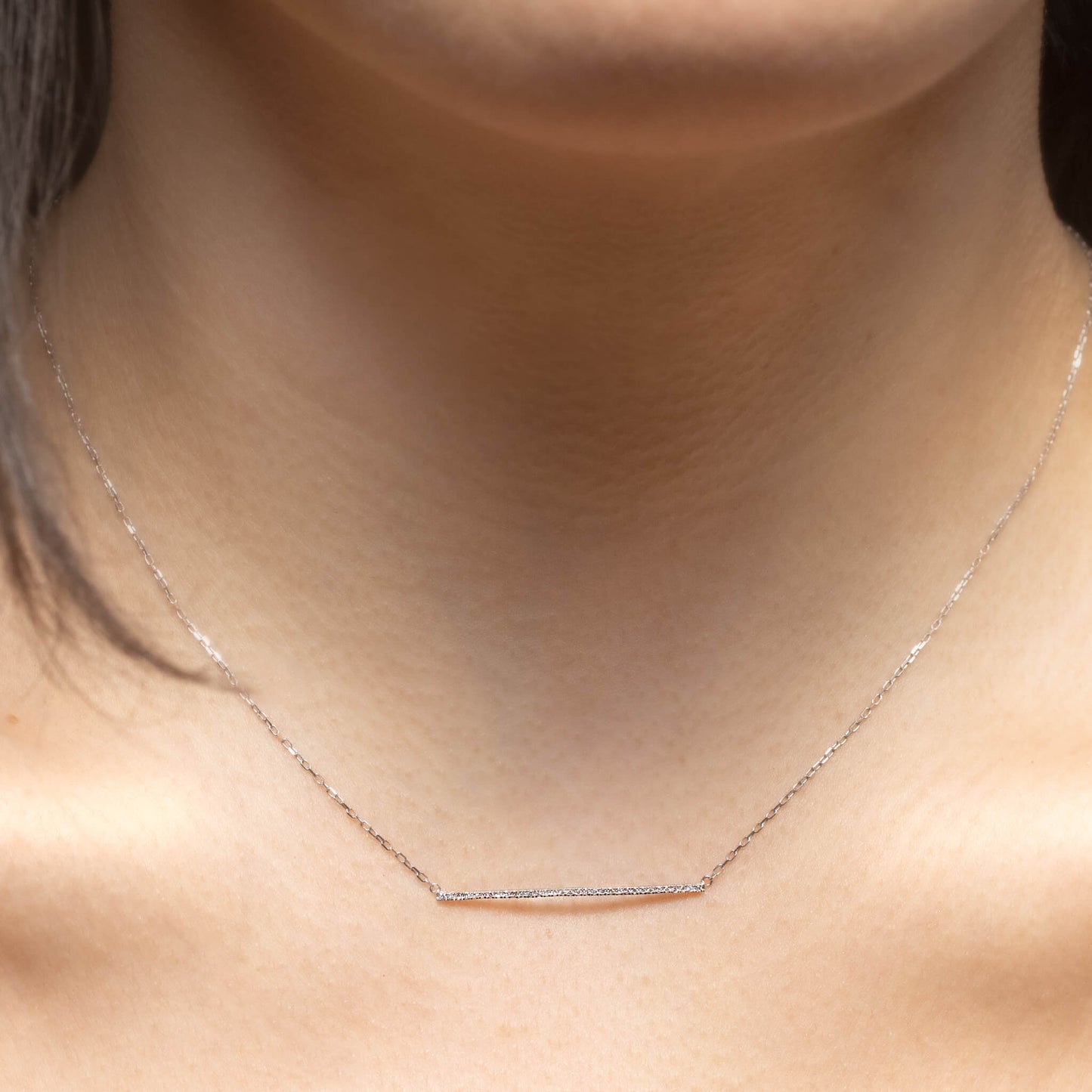 Ria Diamond Bar Necklace