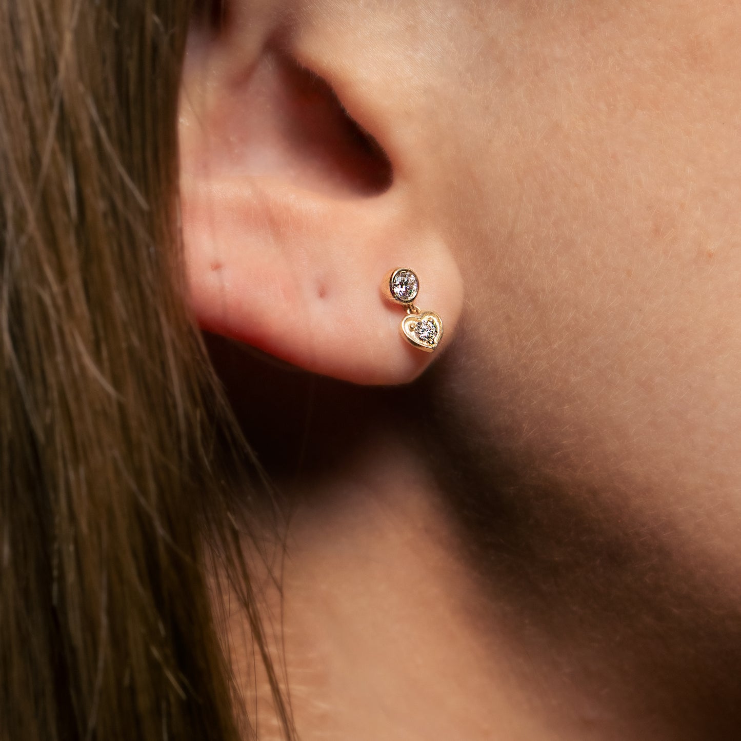 Rosa Diamond Stud Piercing