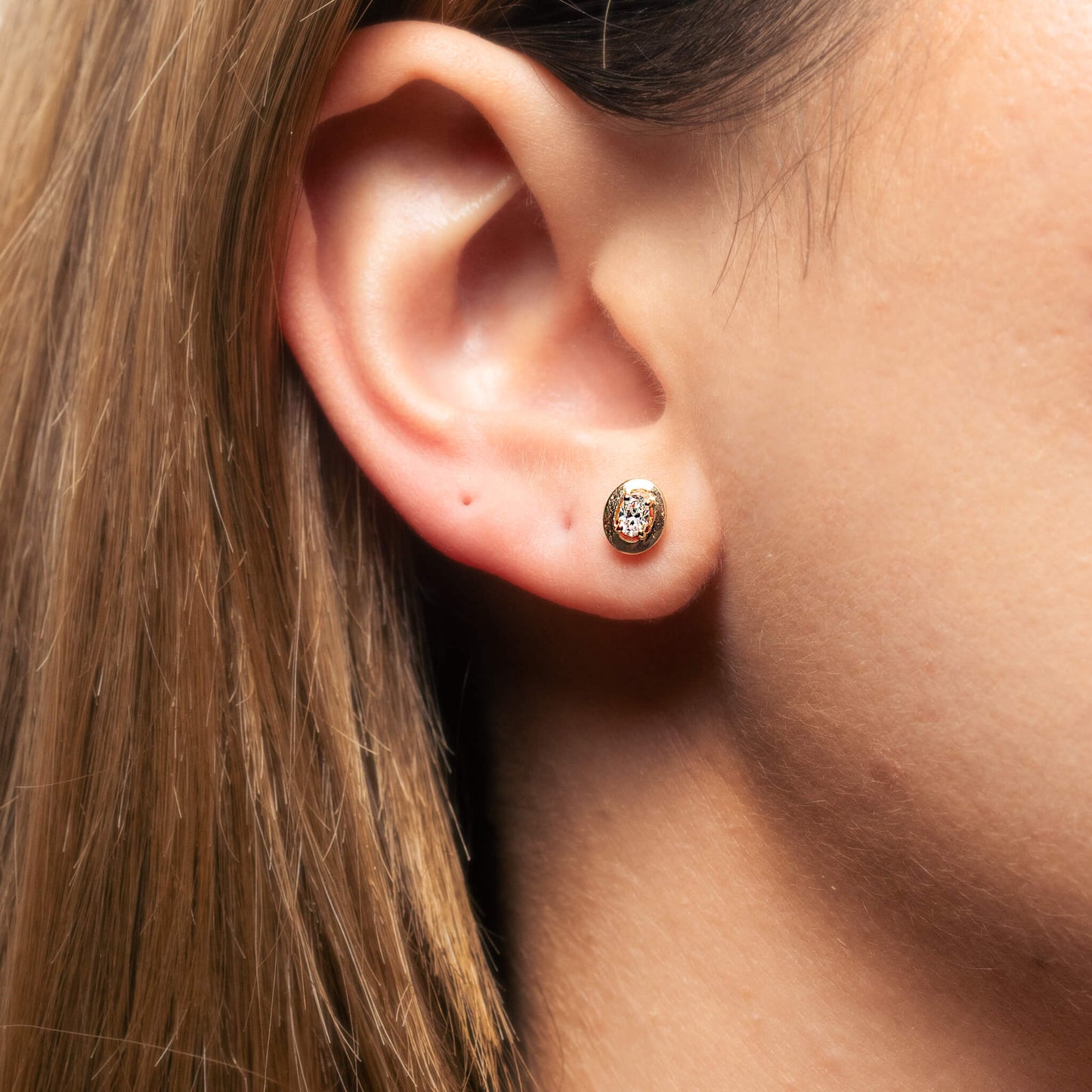 Betty Bezel Diamond Studs