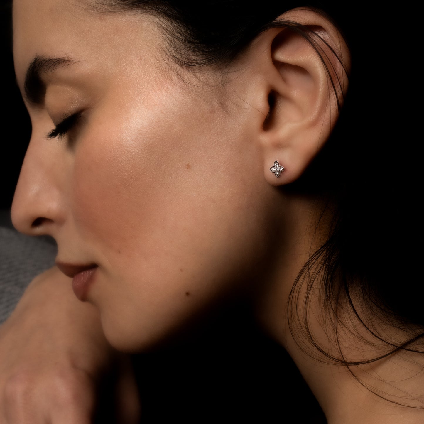 Ivy Diamond Flower Piercing